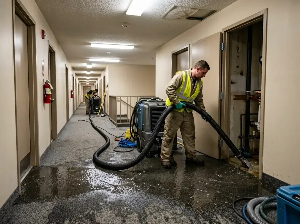 multi-unit-apartment-hallway-f-005 — frequently asked questions, Emergency Burst Pipe Water Extraction & Removal in Bryan, TX